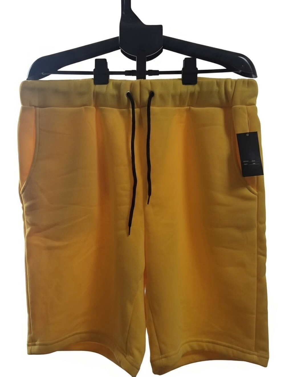 NWT Arthur Beale Men's Fleece Sweat Shorts, Bright Yellow, Size 2XL